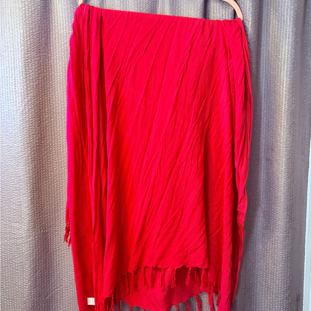 Elegant Red Women's Scarf